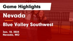 Nevada  vs Blue Valley Southwest  Game Highlights - Jan. 18, 2024