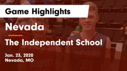 Nevada  vs The Independent School Game Highlights - Jan. 23, 2020