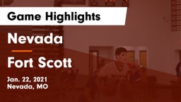 Nevada  vs Fort Scott  Game Highlights - Jan. 22, 2021