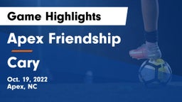 Apex Friendship  vs Cary  Game Highlights - Oct. 19, 2022