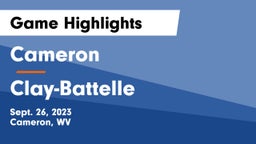 Cameron  vs Clay-Battelle  Game Highlights - Sept. 26, 2023