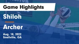 Shiloh  vs Archer  Game Highlights - Aug. 18, 2022