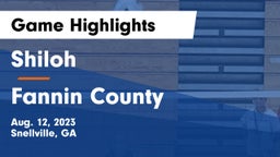Shiloh  vs Fannin County  Game Highlights - Aug. 12, 2023