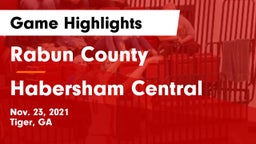 Rabun County  vs Habersham Central Game Highlights - Nov. 23, 2021