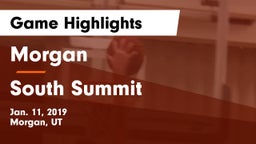 Morgan  vs South Summit  Game Highlights - Jan. 11, 2019