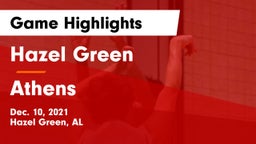 Hazel Green  vs Athens  Game Highlights - Dec. 10, 2021