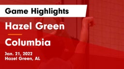 Hazel Green  vs Columbia  Game Highlights - Jan. 21, 2022