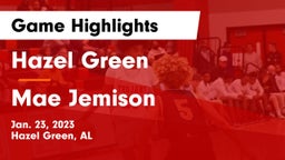 Hazel Green  vs Mae Jemison  Game Highlights - Jan. 23, 2023