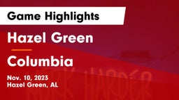 Hazel Green  vs Columbia  Game Highlights - Nov. 10, 2023