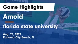 Arnold  vs florida state university  Game Highlights - Aug. 25, 2022