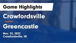 Crawfordsville  vs Greencastle  Game Highlights - Nov. 22, 2022