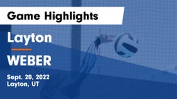 Layton  vs WEBER  Game Highlights - Sept. 20, 2022