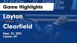 Layton  vs Clearfield Game Highlights - Sept. 22, 2022