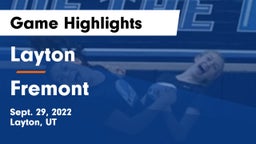 Layton  vs Fremont  Game Highlights - Sept. 29, 2022