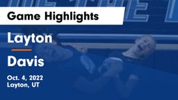 Layton  vs Davis  Game Highlights - Oct. 4, 2022