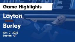 Layton  vs Burley  Game Highlights - Oct. 7, 2022