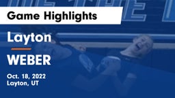 Layton  vs WEBER  Game Highlights - Oct. 18, 2022