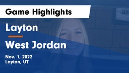 Layton  vs West Jordan  Game Highlights - Nov. 1, 2022