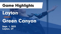 Layton  vs Green Canyon  Game Highlights - Sept. 1, 2023