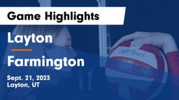 Layton  vs Farmington  Game Highlights - Sept. 21, 2023