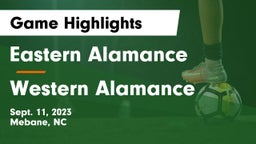 Eastern Alamance  vs Western Alamance  Game Highlights - Sept. 11, 2023