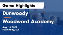 Dunwoody  vs Woodward Academy Game Highlights - Aug. 18, 2022