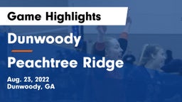 Dunwoody  vs Peachtree Ridge  Game Highlights - Aug. 23, 2022