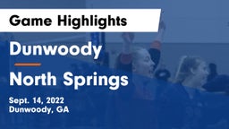 Dunwoody  vs North Springs  Game Highlights - Sept. 14, 2022