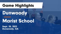 Dunwoody  vs Marist School Game Highlights - Sept. 20, 2022