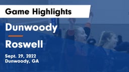 Dunwoody  vs Roswell  Game Highlights - Sept. 29, 2022