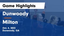 Dunwoody  vs Milton Game Highlights - Oct. 4, 2022