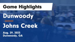 Dunwoody  vs Johns Creek  Game Highlights - Aug. 29, 2023