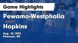 Pewamo-Westphalia  vs Hopkins  Game Highlights - Aug. 18, 2023