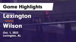 Lexington  vs Wilson  Game Highlights - Oct. 1, 2022
