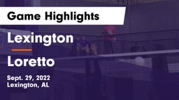 Lexington  vs Loretto  Game Highlights - Sept. 29, 2022