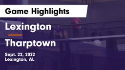 Lexington  vs Tharptown Game Highlights - Sept. 22, 2022