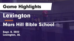 Lexington  vs Mars Hill Bible School Game Highlights - Sept. 8, 2022