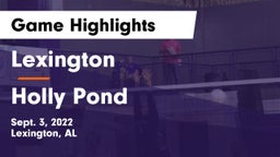 Lexington  vs Holly Pond Game Highlights - Sept. 3, 2022
