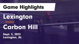Lexington  vs Carbon Hill Game Highlights - Sept. 3, 2022