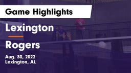 Lexington  vs Rogers  Game Highlights - Aug. 30, 2022