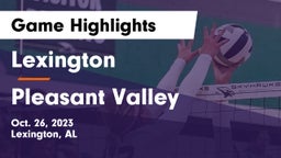 Lexington  vs Pleasant Valley  Game Highlights - Oct. 26, 2023