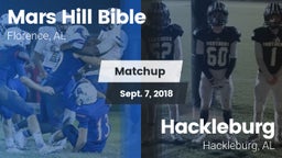 Matchup: Mars Hill Bible vs. Hackleburg  2018