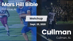 Matchup: Mars Hill Bible vs. Cullman  2020