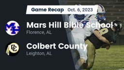 Recap: Mars Hill Bible School vs. Colbert County  2023