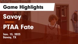 Savoy  vs PTAA Fate Game Highlights - Jan. 13, 2023