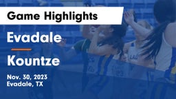 Evadale  vs Kountze Game Highlights - Nov. 30, 2023