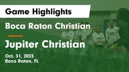 Boca Raton Christian  vs Jupiter Christian  Game Highlights - Oct. 31, 2023