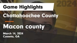 Chattahoochee County  vs Macon county   Game Highlights - March 14, 2024
