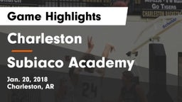 Charleston  vs Subiaco Academy Game Highlights - Jan. 20, 2018