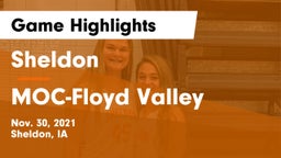 Sheldon  vs MOC-Floyd Valley  Game Highlights - Nov. 30, 2021